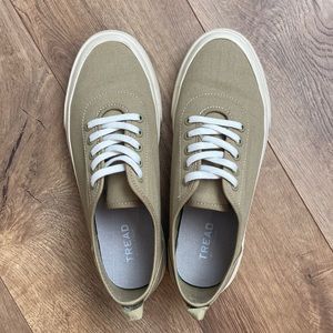 Everlane Tread Forever Sneaker in khaki.